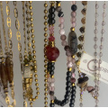 Correntes em Aço, Pedras semi-preciosas e Cristais Swarovski 